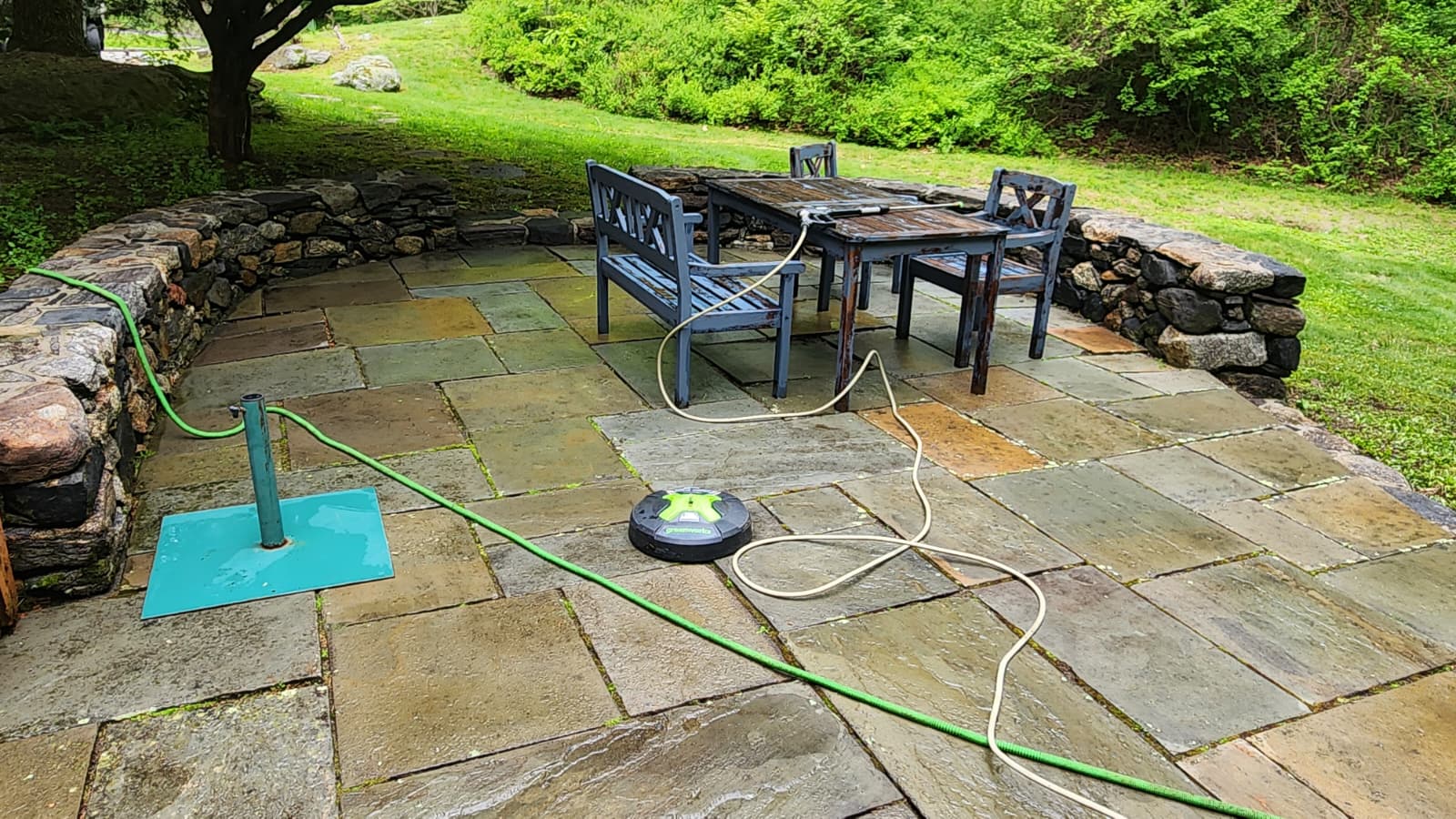 Patio after restoration